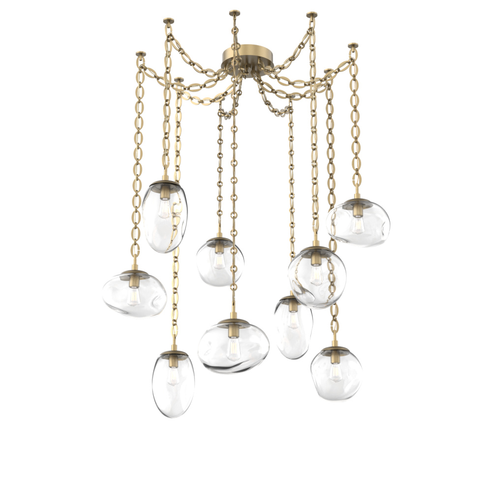 Cosmos Round 9pc Swag Multi-Pendant Chain (Bulb)