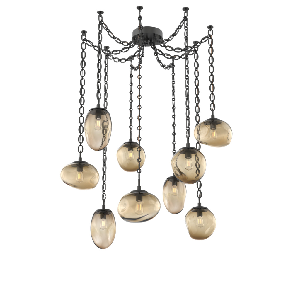 Cosmos Round 9pc Swag Multi-Pendant Chain (Bulb)