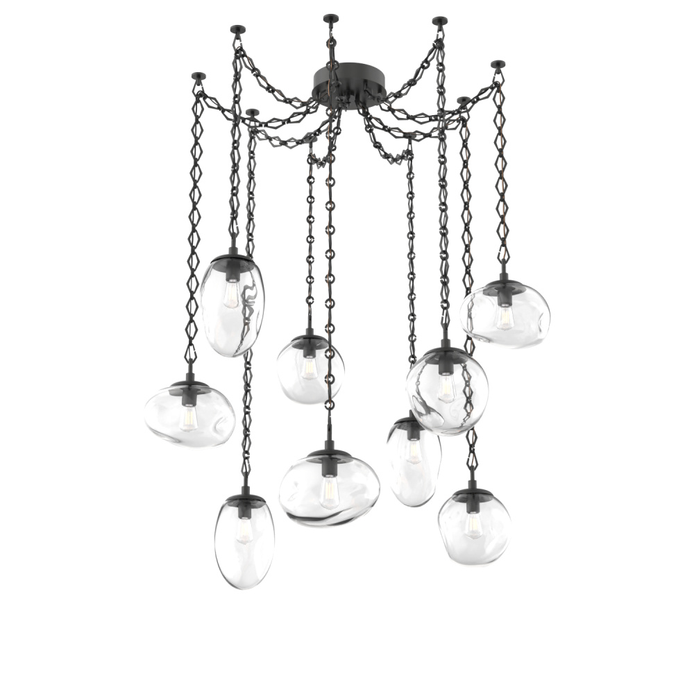 Cosmos Round 9pc Swag Multi-Pendant Chain (Bulb)