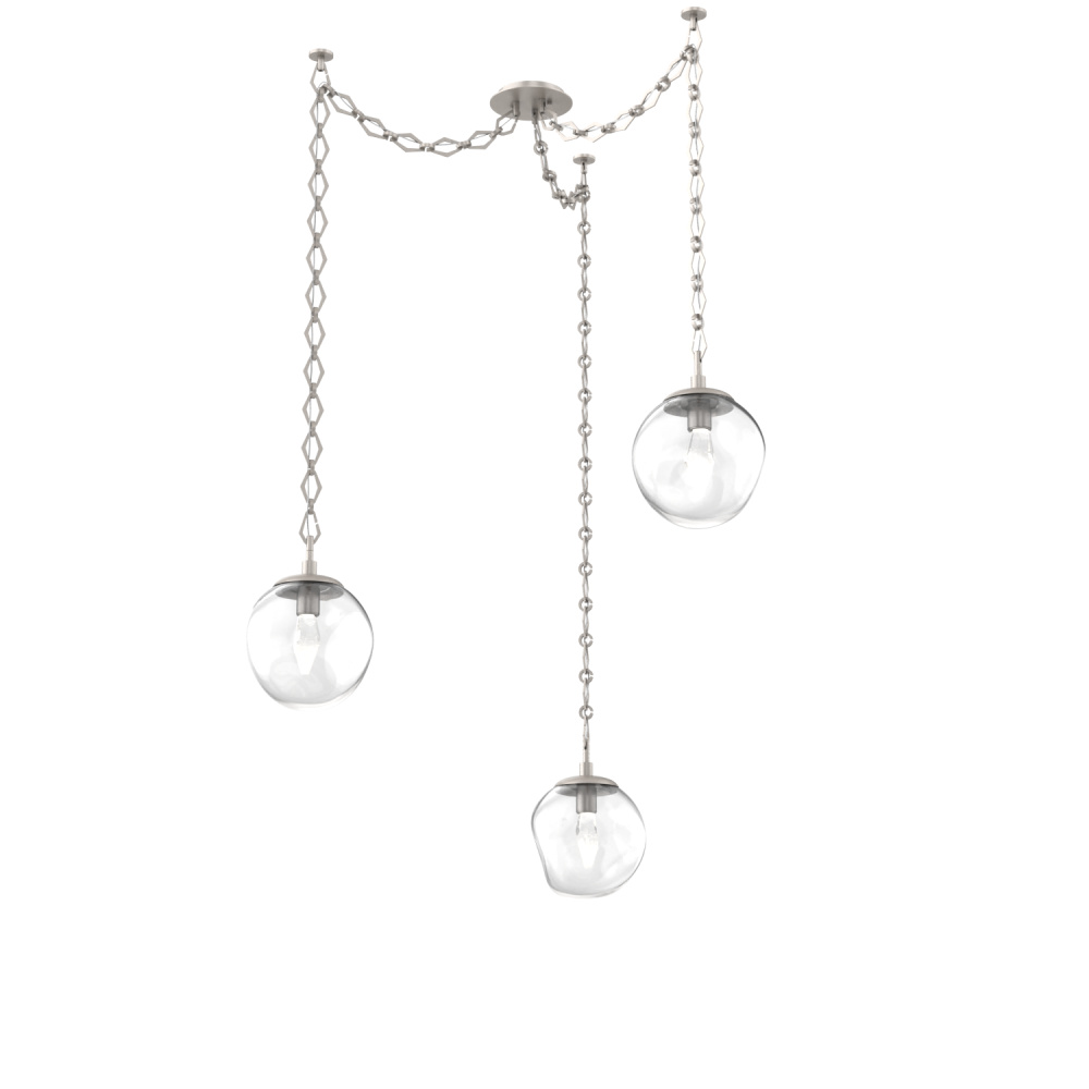 Aster Round 3pc Swag Multi-Pendant Chain (LED)