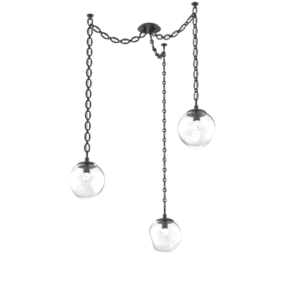 Aster Round 3pc Swag Multi-Pendant Chain (LED)