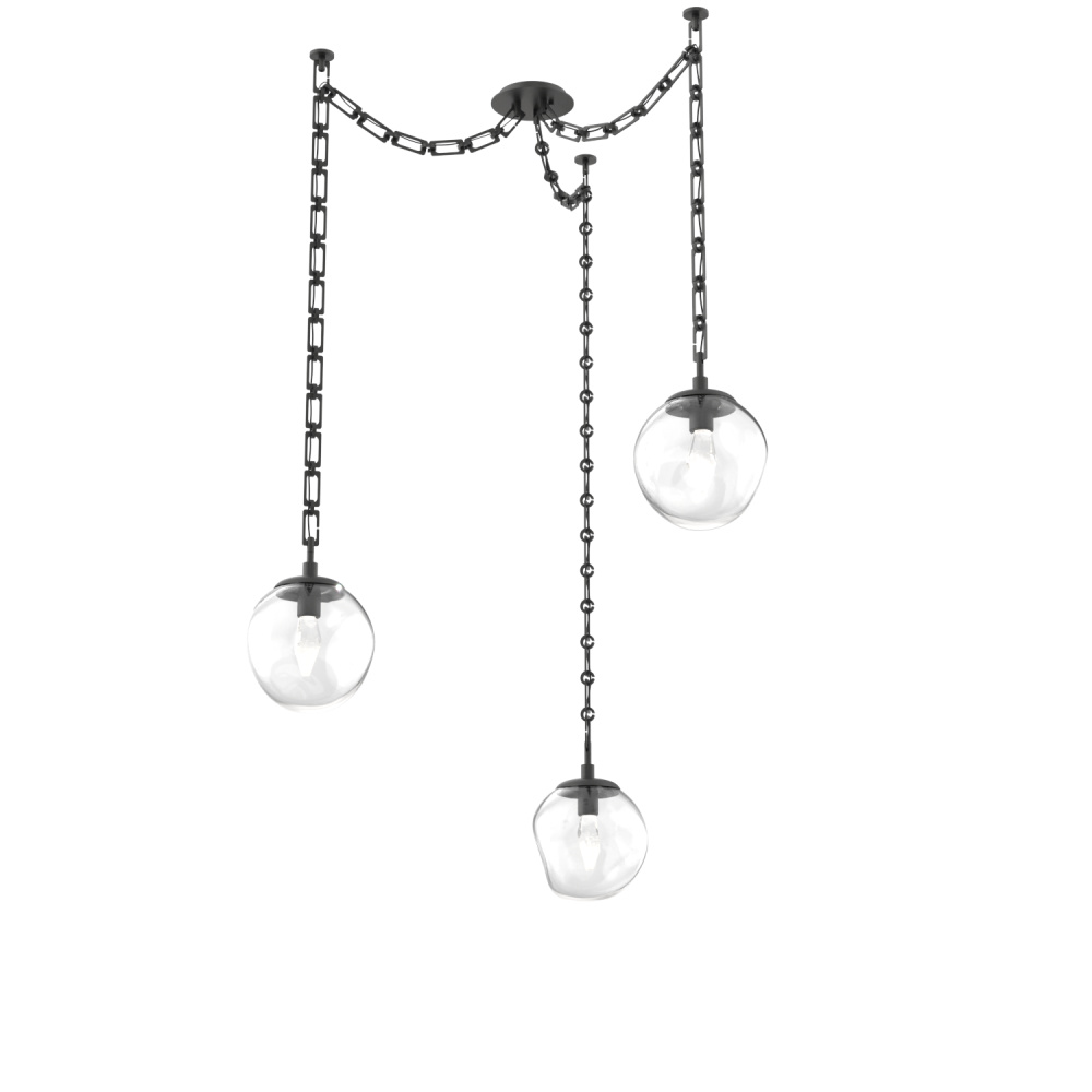 Aster Round 3pc Swag Multi-Pendant Chain (LED)