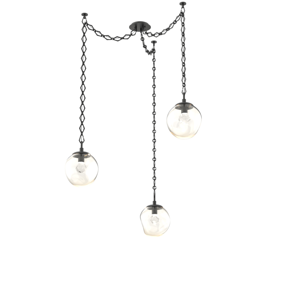 Aster Round 3pc Swag Multi-Pendant Chain (LED)
