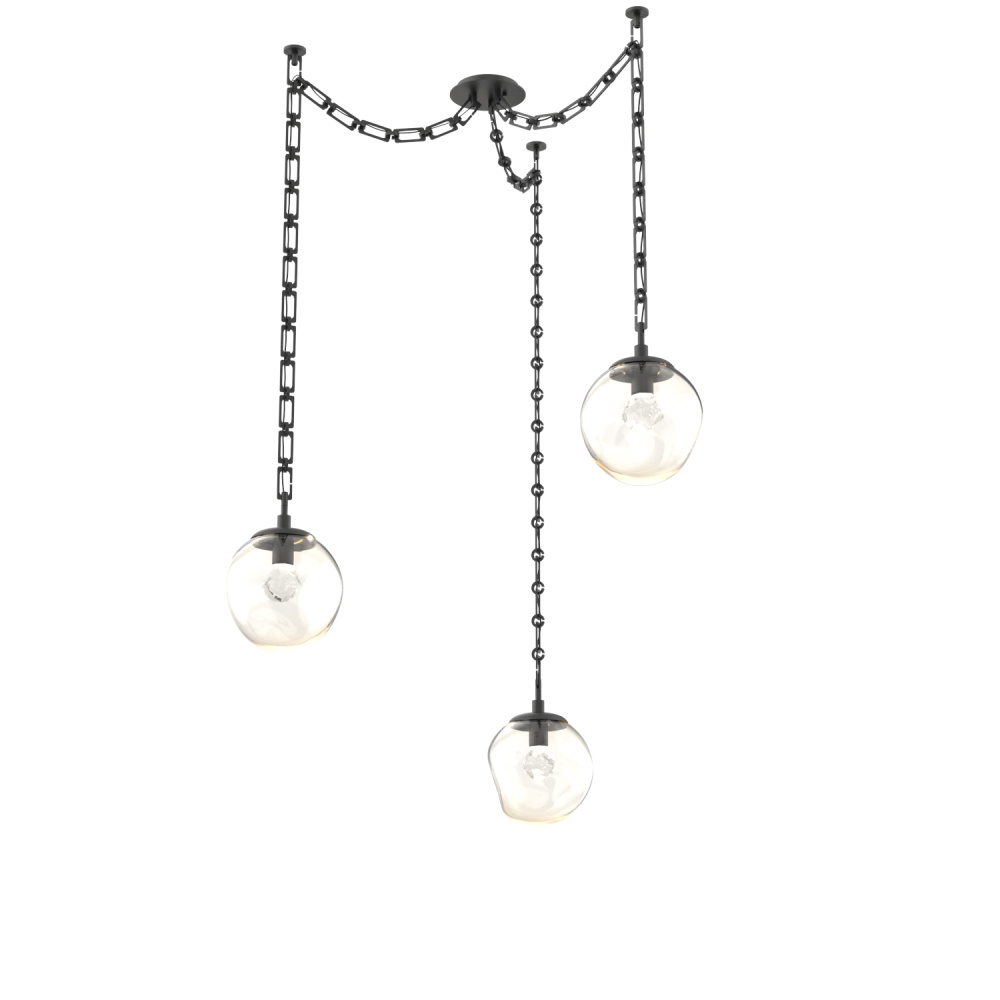 Aster Round 3pc Swag Multi-Pendant Chain (LED)