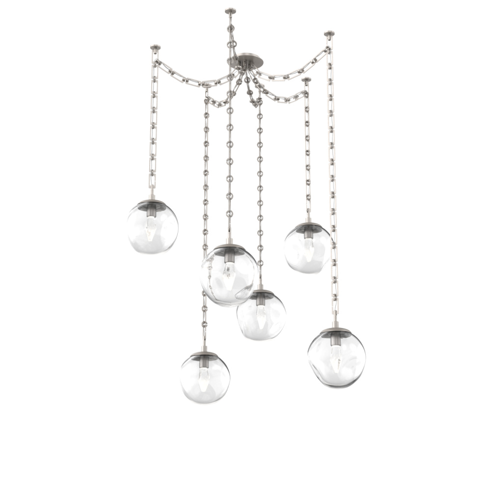 Aster Round 6pc Swag Multi-Pendant Chain (LED)