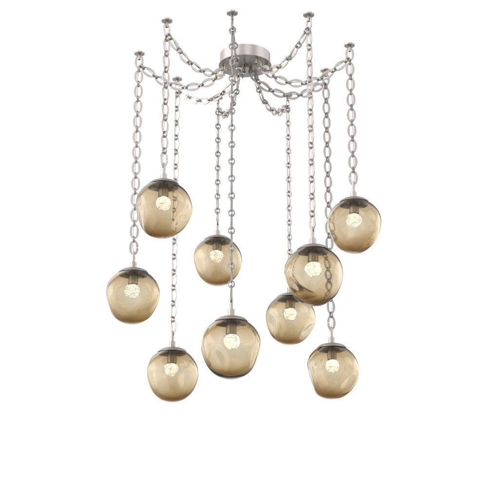 Aster Round 9pc Swag Multi-Pendant Chain (LED)