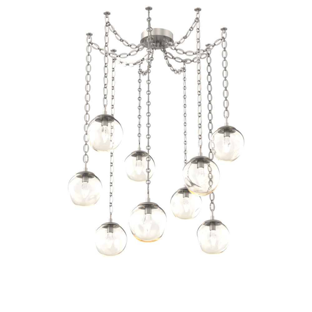 Aster Round 9pc Swag Multi-Pendant Chain (LED)