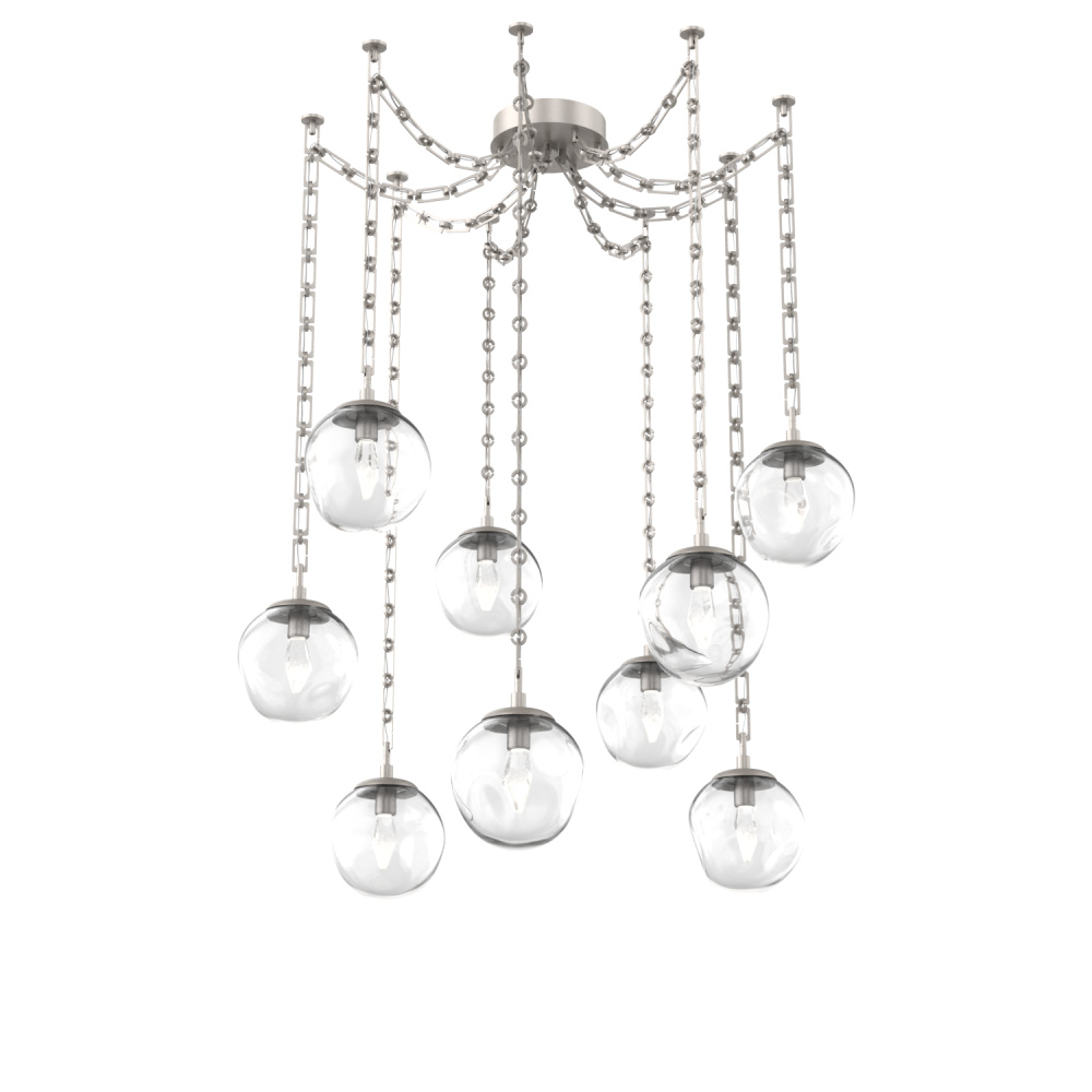 Aster Round 9pc Swag Multi-Pendant Chain (LED)