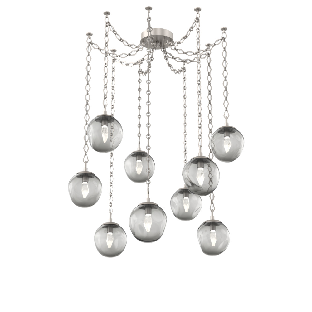 Aster Round 9pc Swag Multi-Pendant Chain (LED)