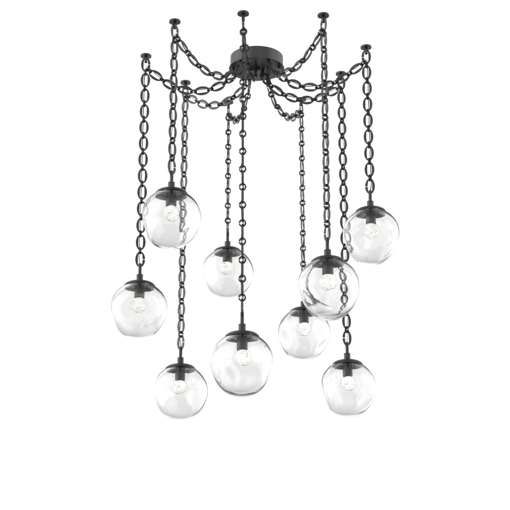 Aster LED Multi Light Pendant Multi Port Canopy Matte Black