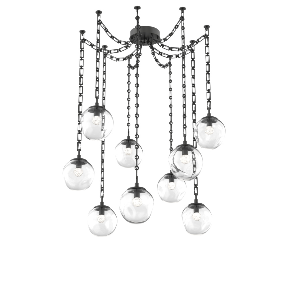 Aster Round 9pc Swag Multi-Pendant Chain (LED)