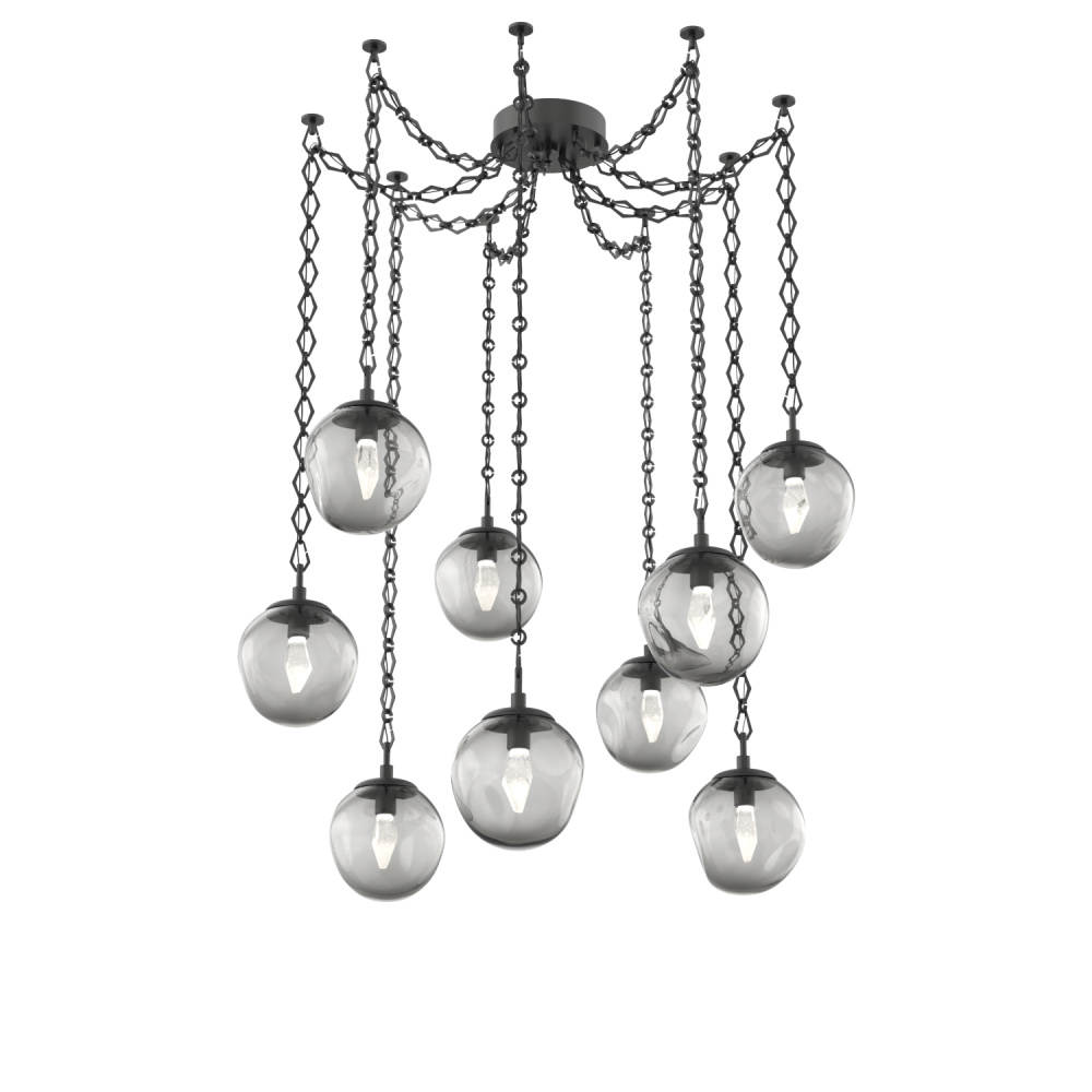 Aster Round 9pc Swag Multi-Pendant Chain (LED)