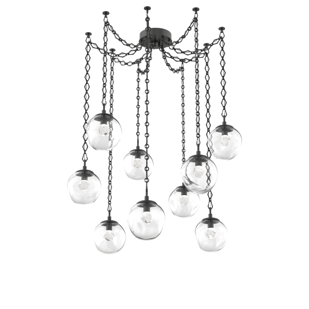 Aster LED Multi Light Pendant Multi Port Canopy Matte Black