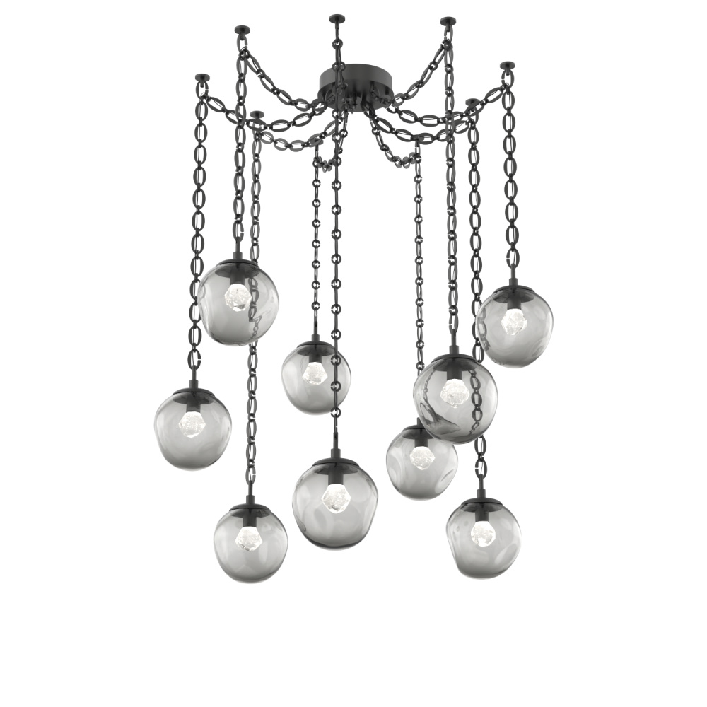 Aster Round 9pc Swag Multi-Pendant Chain (LED)