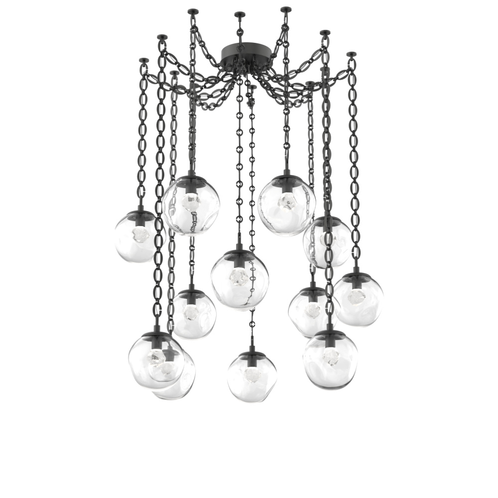 Aster LED Multi Light Pendant Multi Port Canopy Matte Black
