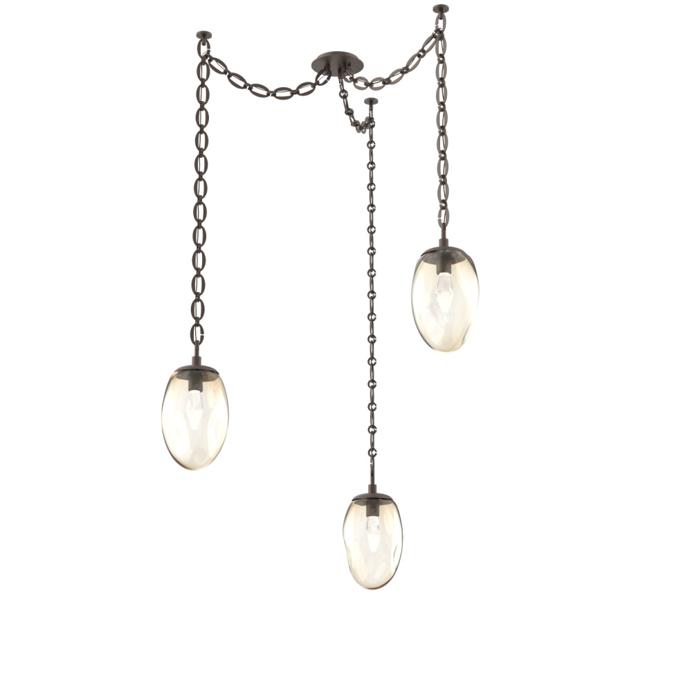 Meteo LED Multi Light Pendant Multi Port Canopy Flat Bronze