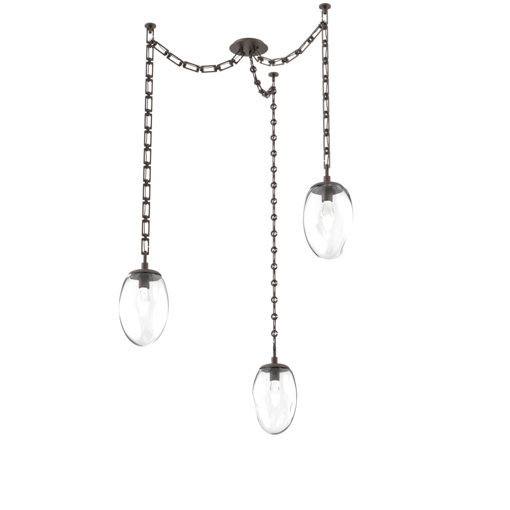 Meteo LED Multi Light Pendant Multi Port Canopy Flat Bronze