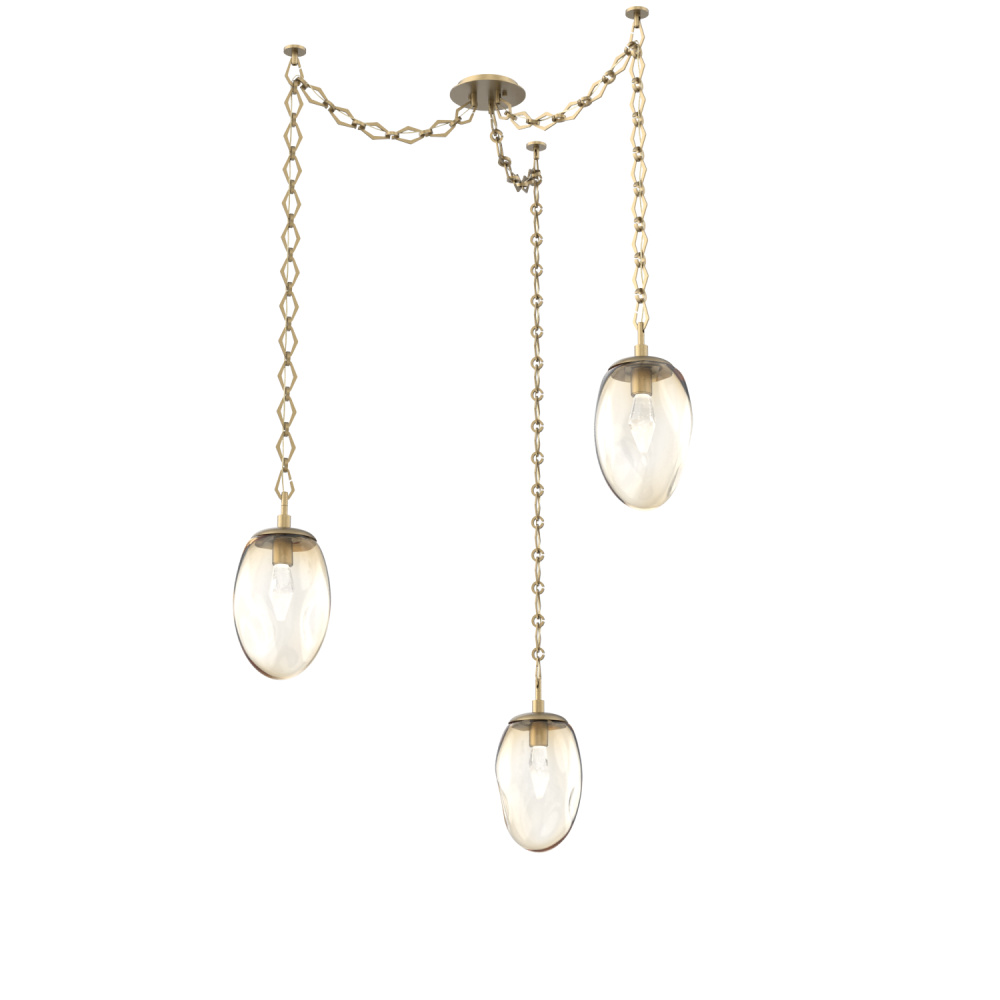 Meteo Round 3pc Swag Multi-Pendant Chain (LED)