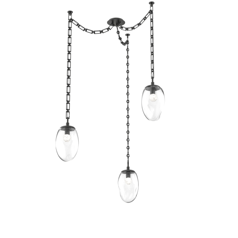 Meteo Round 3pc Swag Multi-Pendant Chain (LED)