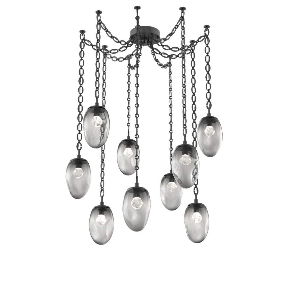 Meteo LED Multi Light Pendant Matte Black