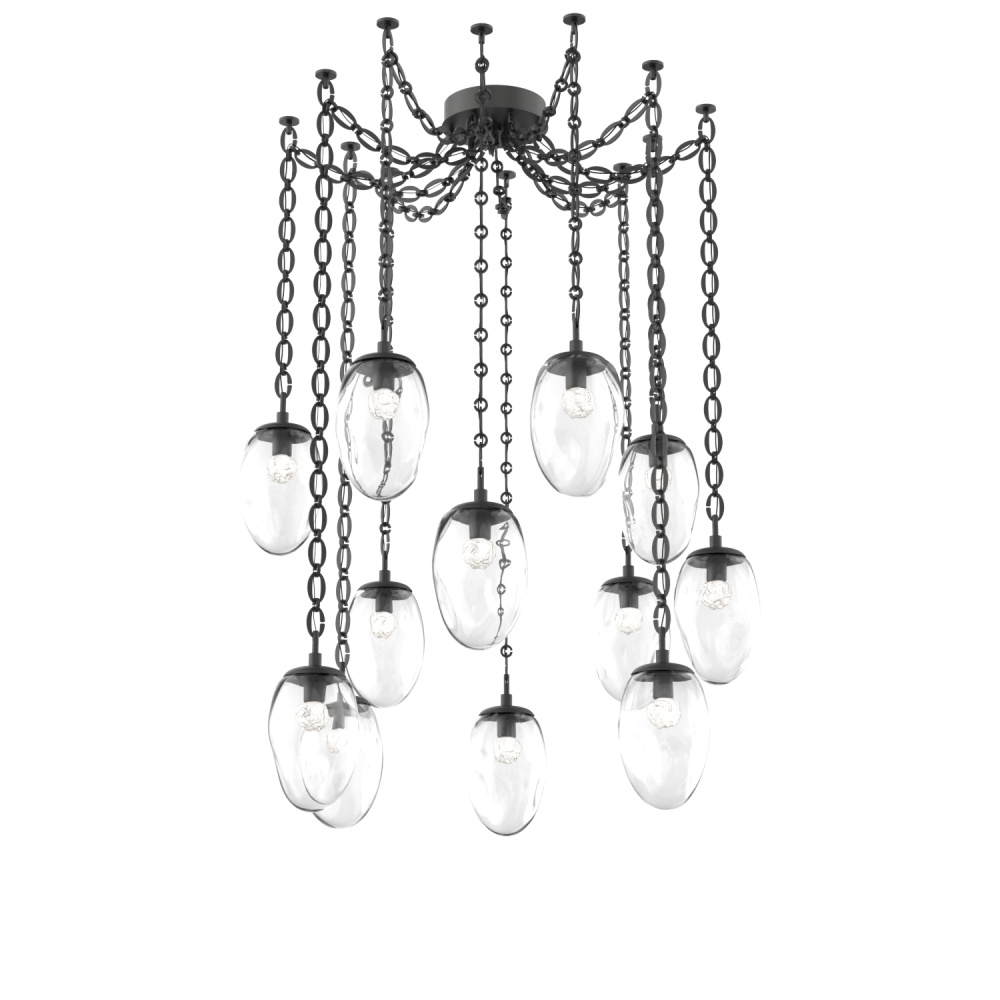 Meteo LED Multi Light Pendant Matte Black
