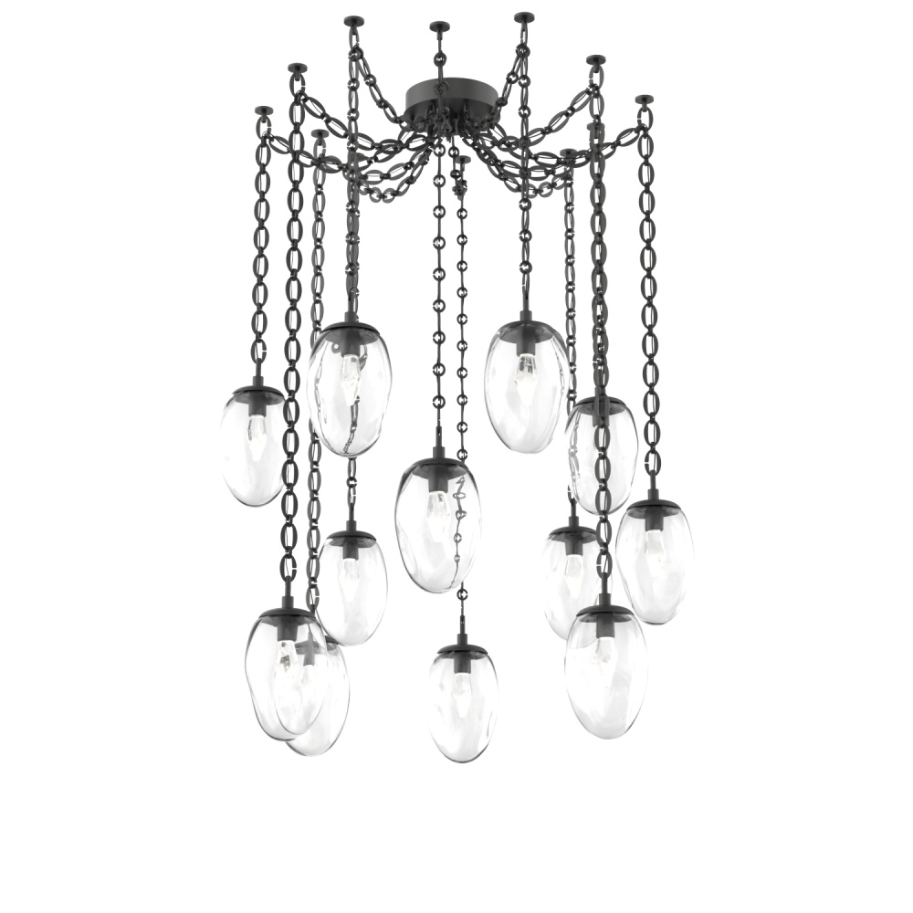 Meteo LED Multi Light Pendant Matte Black
