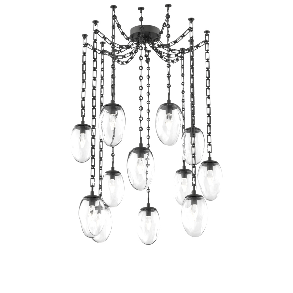 Meteo LED Multi Light Pendant Matte Black
