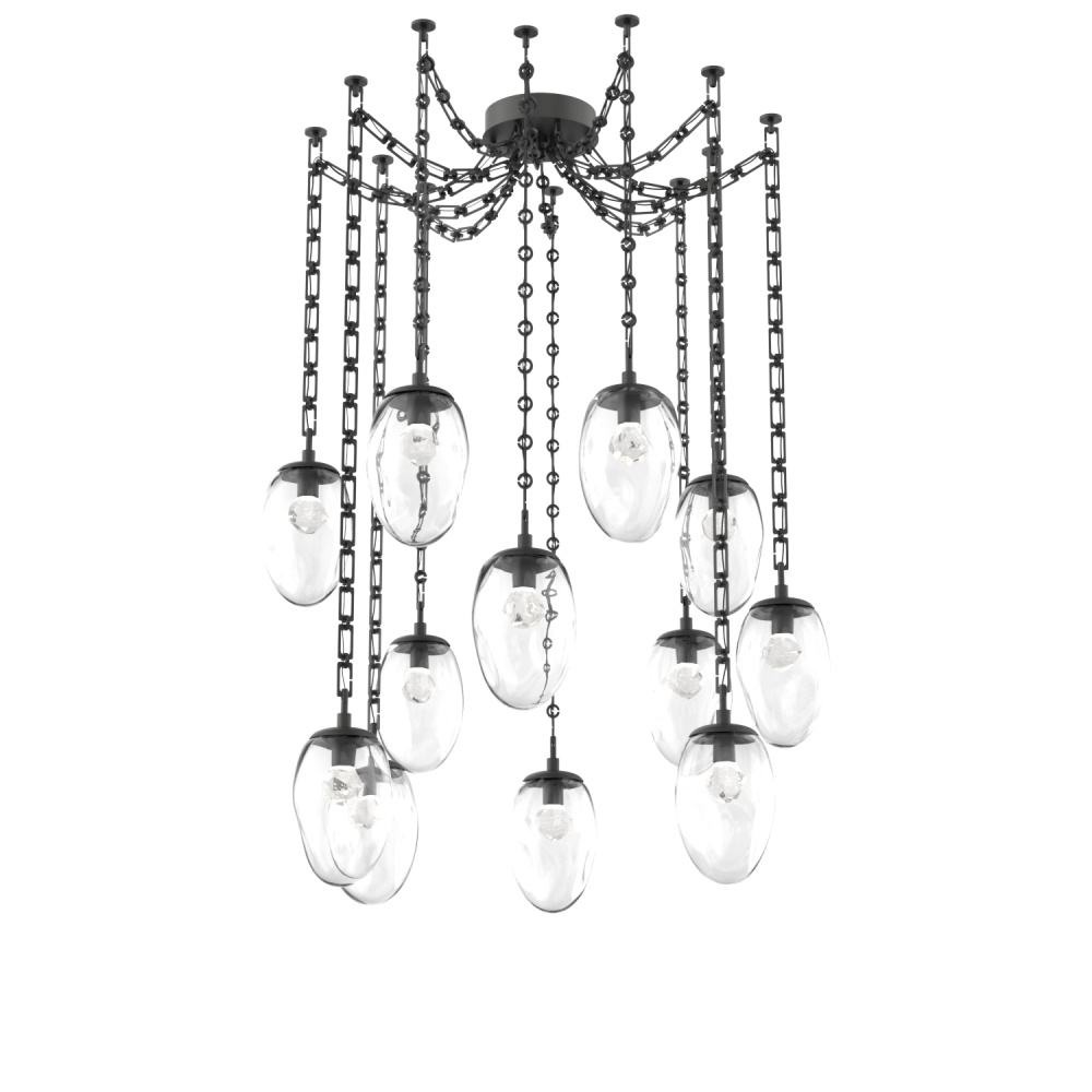 Meteo LED Multi Light Pendant Matte Black