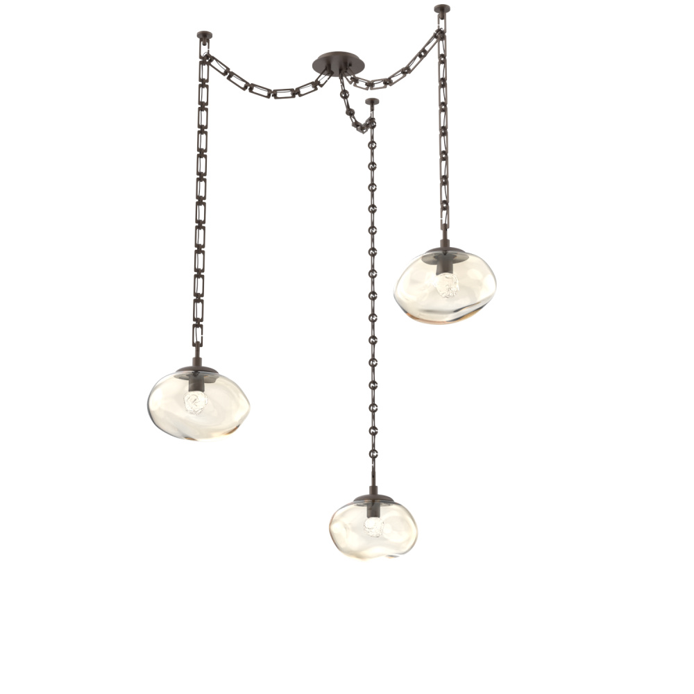 Nova LED Multi Light Pendant Flat Bronze