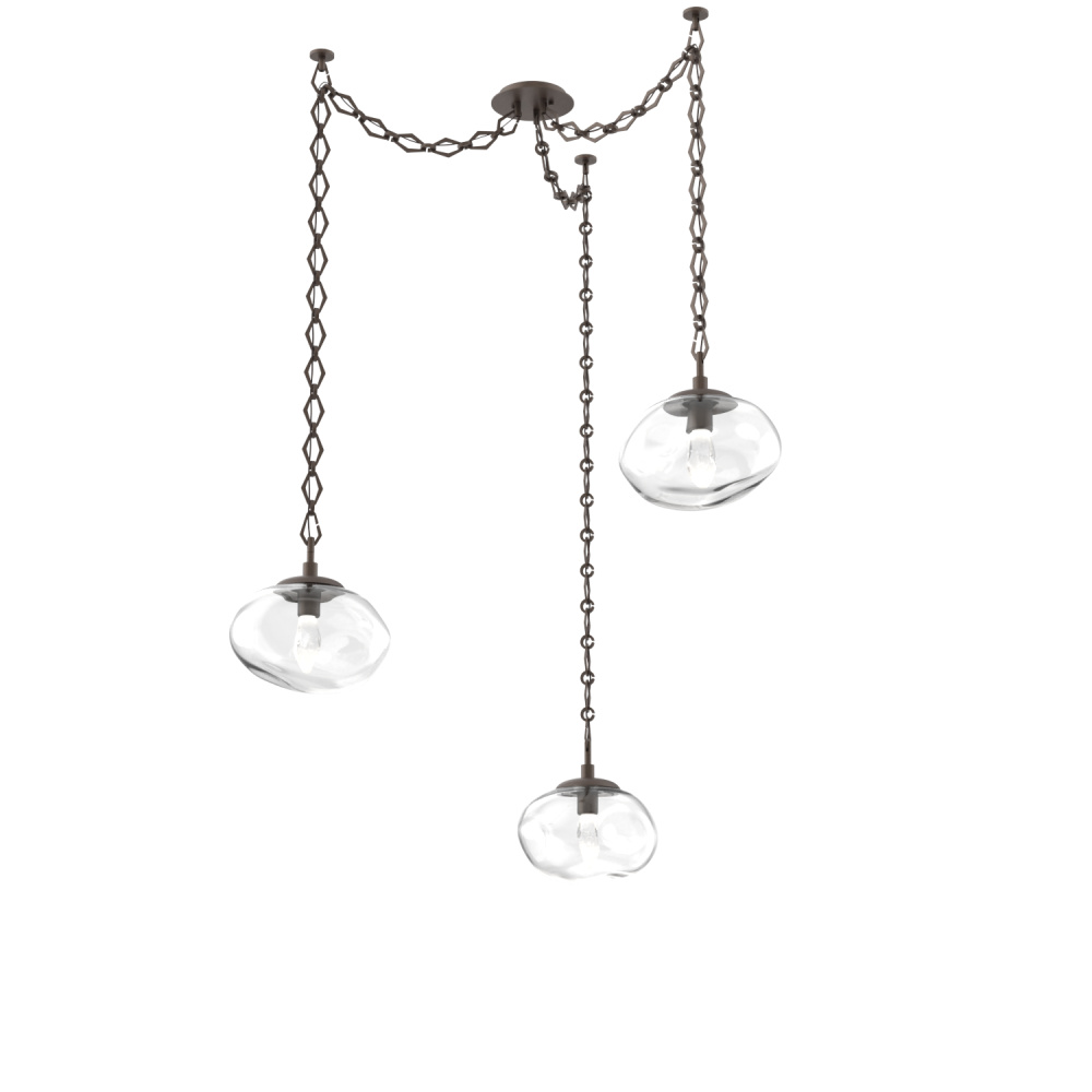 Nova LED Multi Light Pendant Flat Bronze