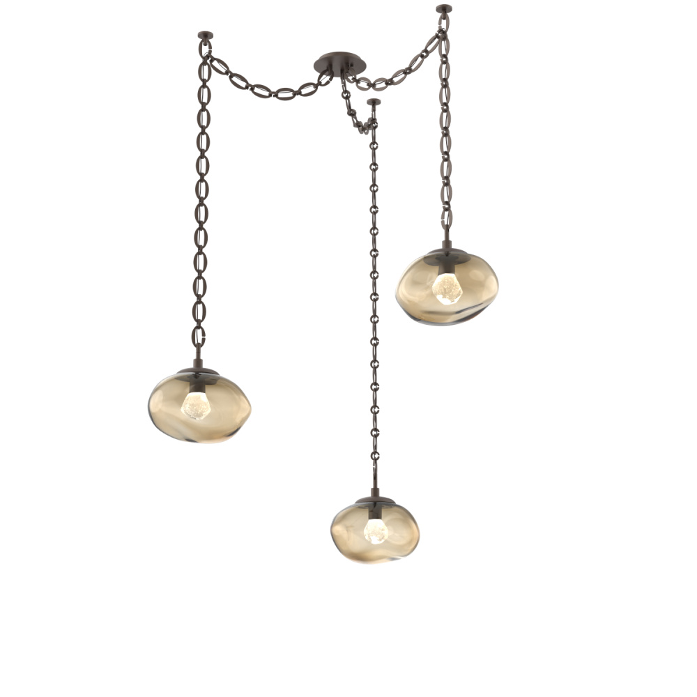Nova LED Multi Light Pendant Flat Bronze