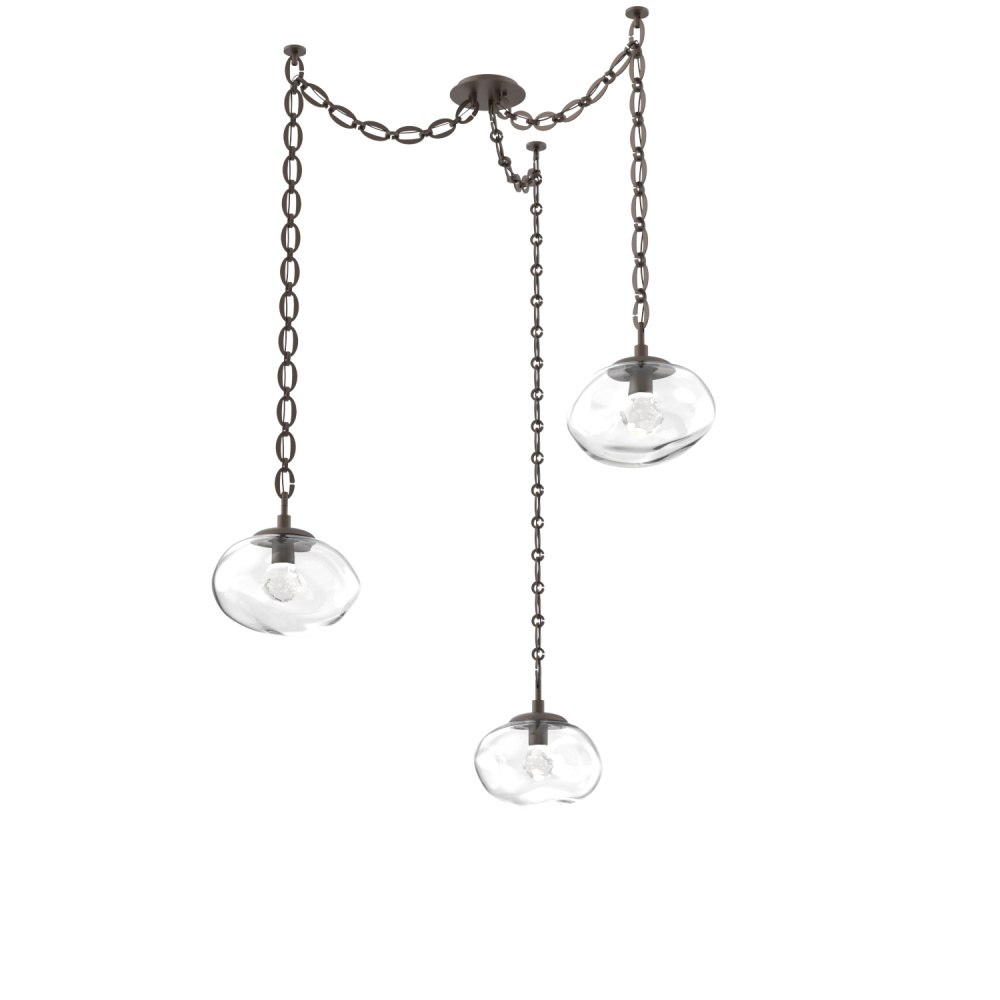 Nova LED Multi Light Pendant Flat Bronze