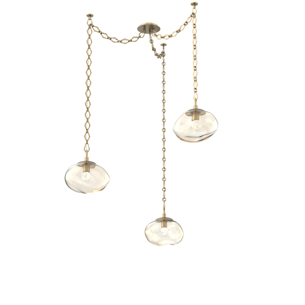 Nova LED Multi Light Pendant Gilded Brass