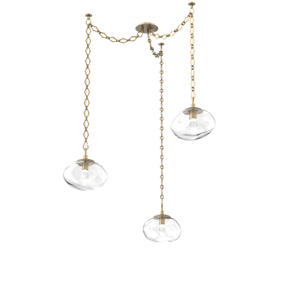 Nova LED Multi Light Pendant Gilded Brass