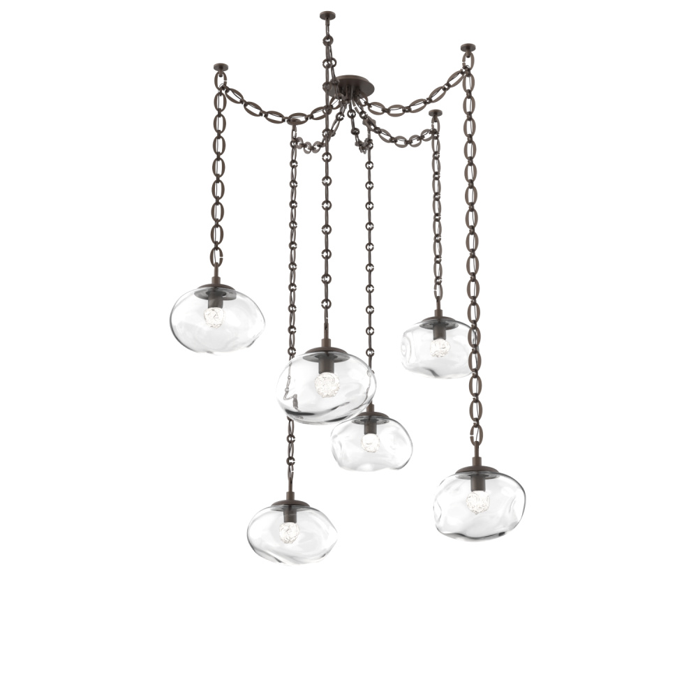 Nova LED Multi Light Pendant Flat Bronze