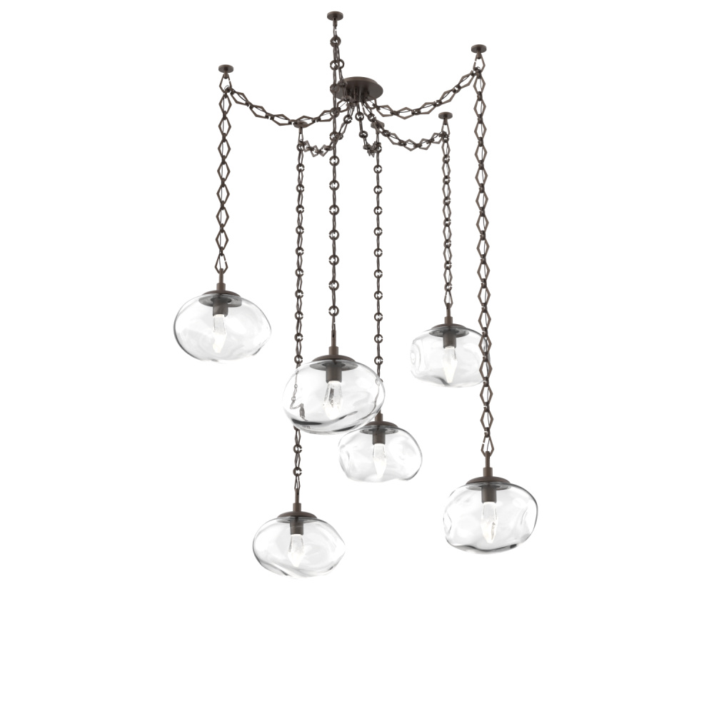 Nova LED Multi Light Pendant Flat Bronze