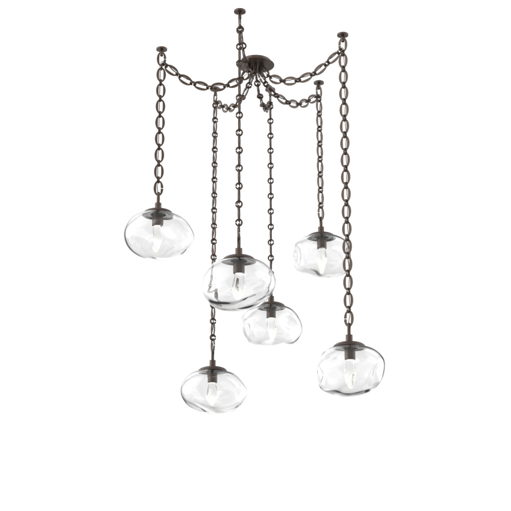 Nova LED Multi Light Pendant Flat Bronze