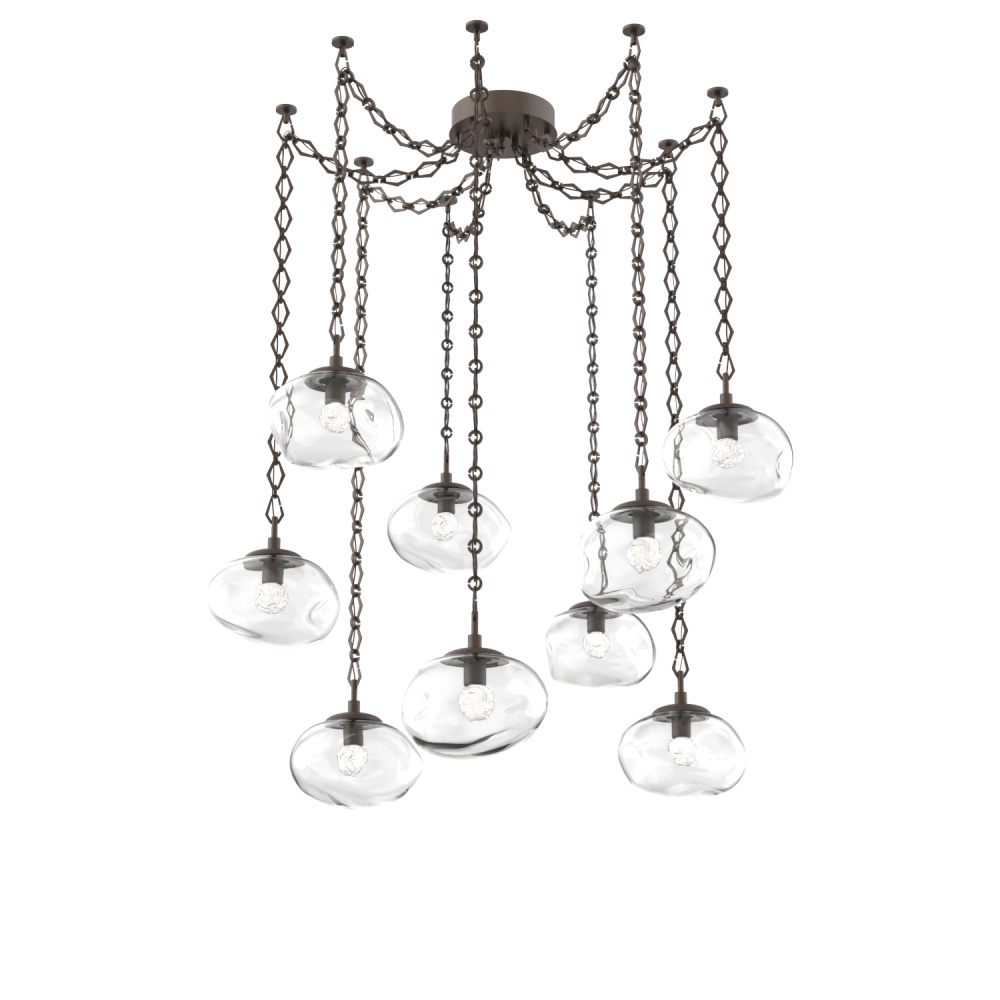 Nova LED Multi Light Pendant Flat Bronze