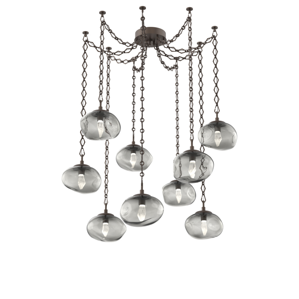 Nova LED Multi Light Pendant Flat Bronze
