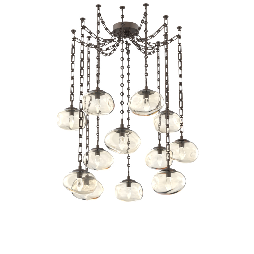 Nova LED Multi Light Pendant Flat Bronze