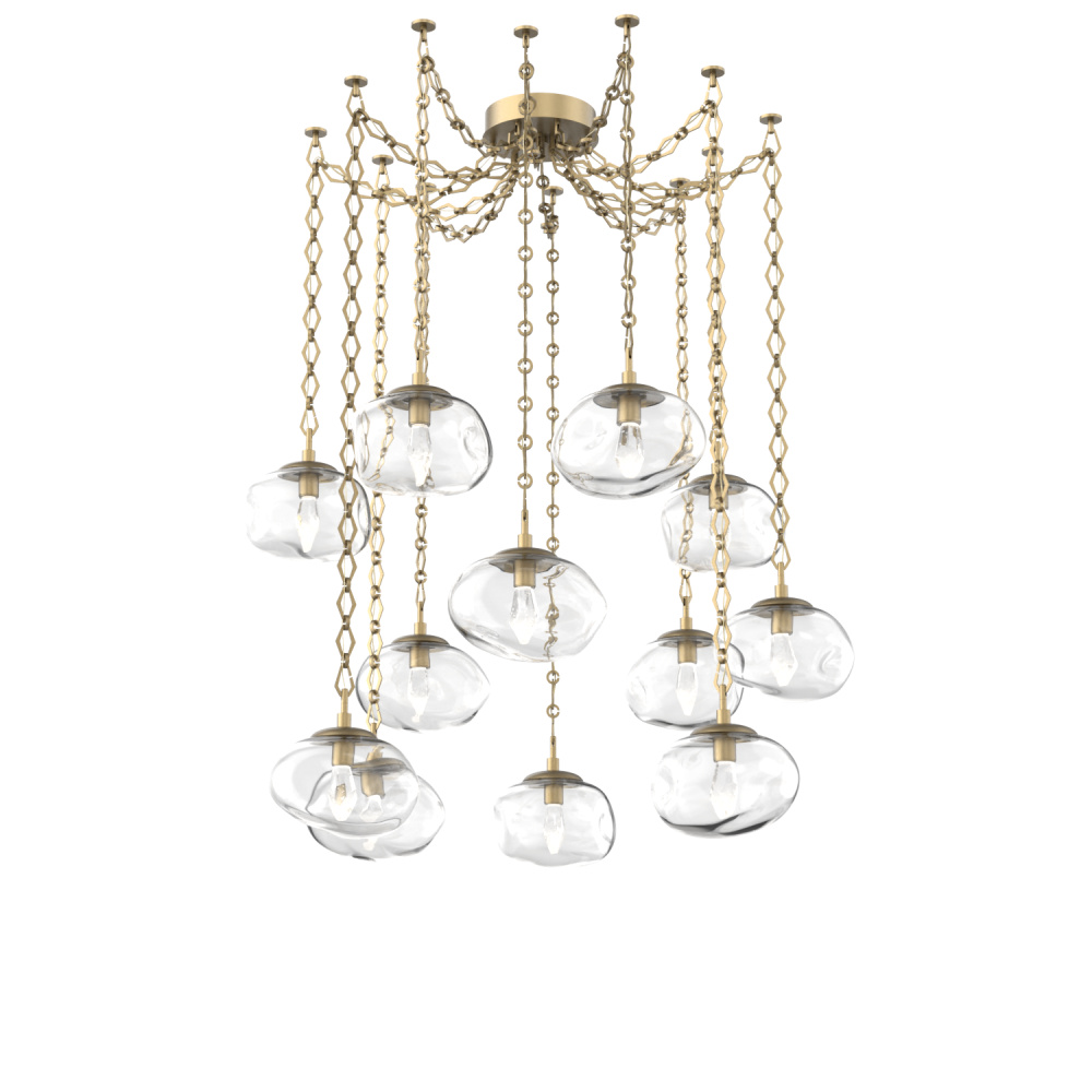 Nova LED Multi Light Pendant Gilded Brass