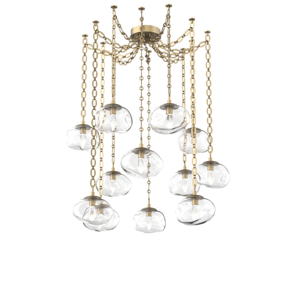 Nova LED Multi Light Pendant Gilded Brass