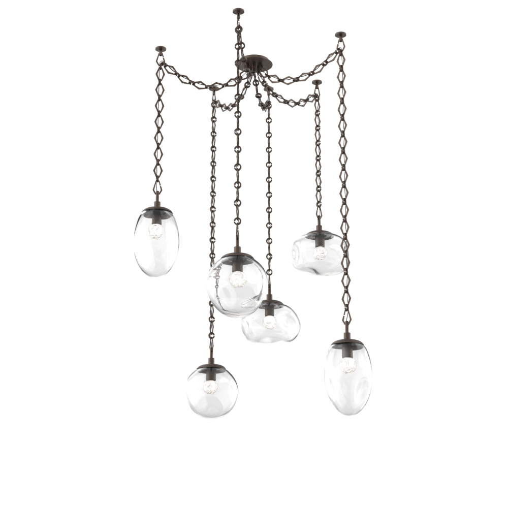 Cosmos LED Multi Light Pendant Flat Bronze