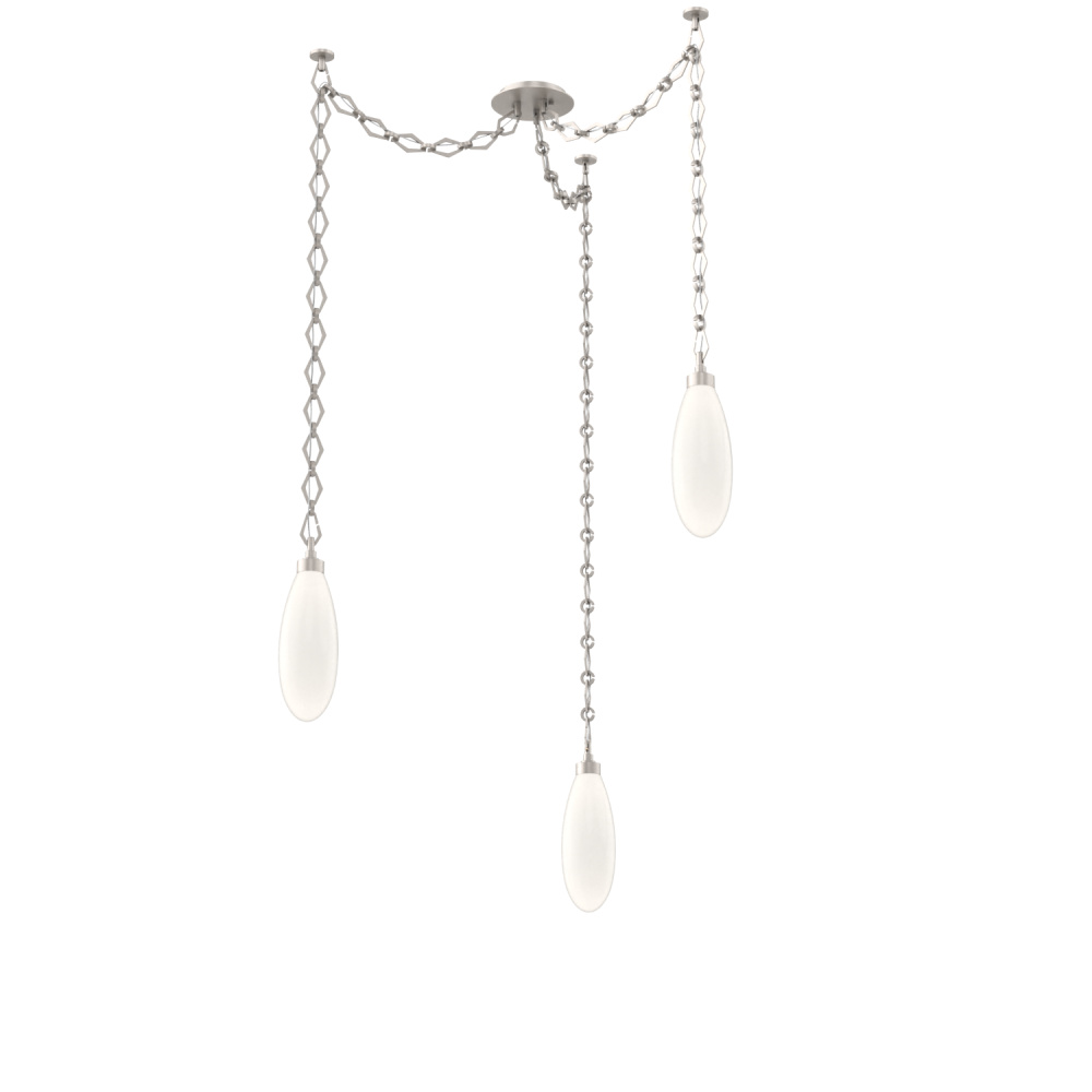 Fiori Multi Light Pendant Beige Silver