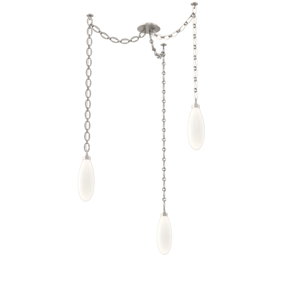 Fiori Multi Light Pendant Beige Silver