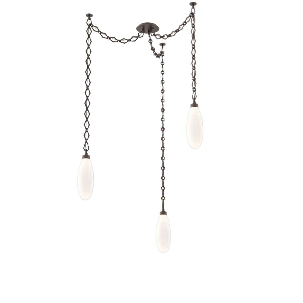 Fiori Multi Light Pendant Flat Bronze