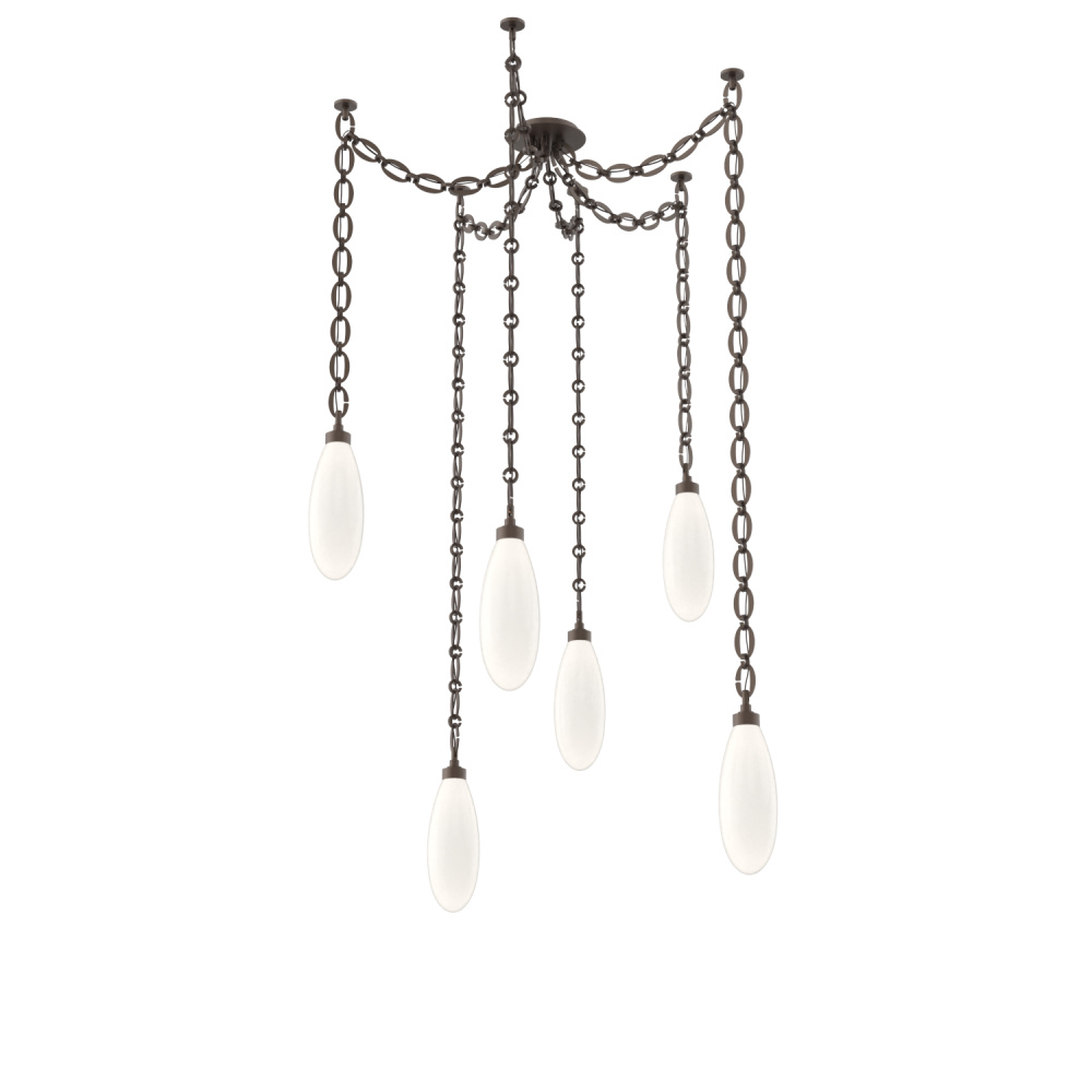 Fiori Multi Light Pendant Flat Bronze
