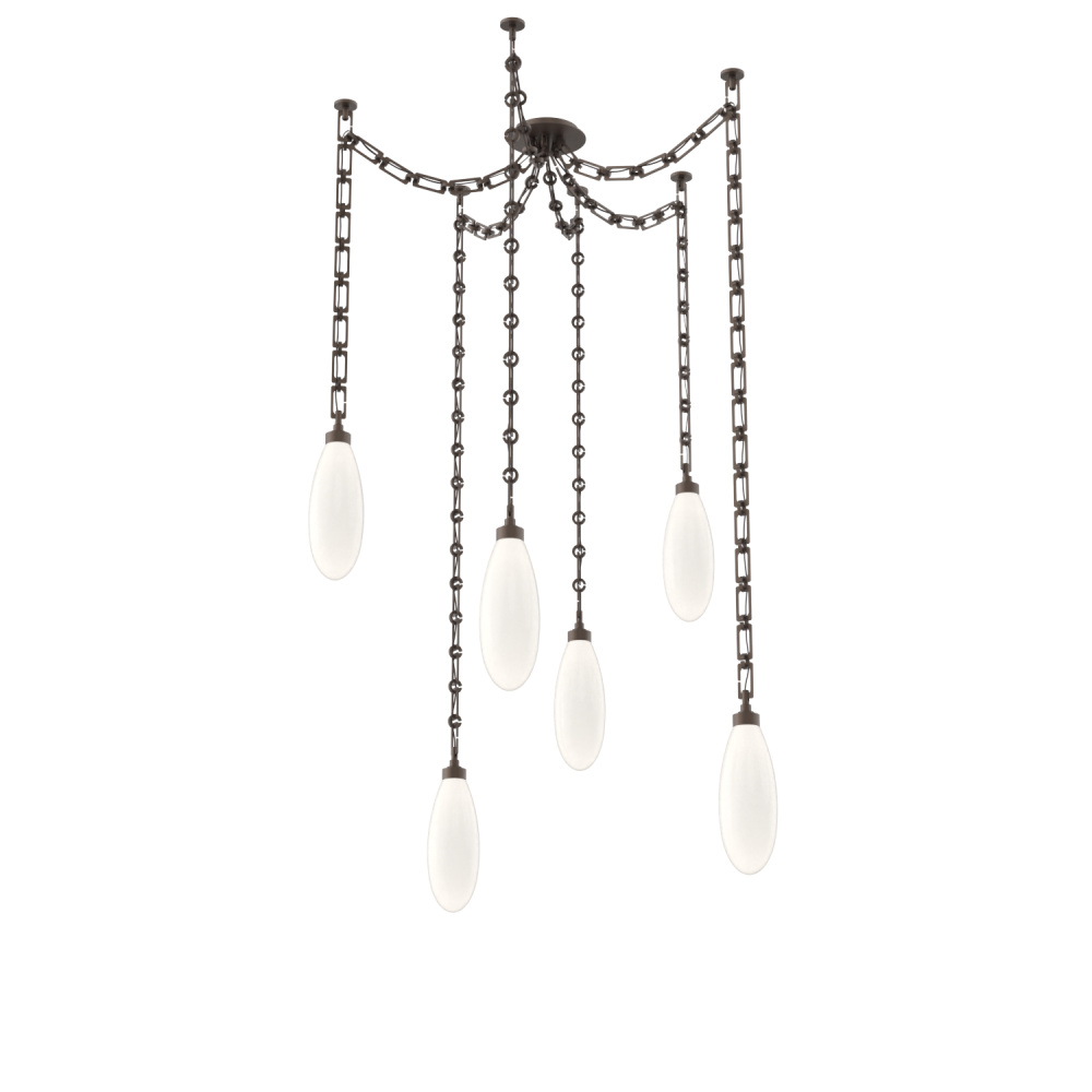 Fiori Multi Light Pendant Flat Bronze