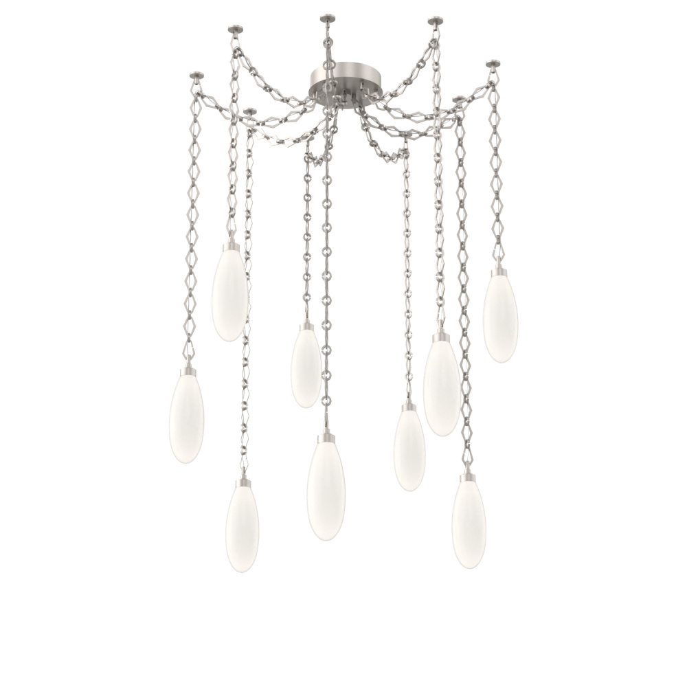 Fiori Multi Light Pendant Beige Silver