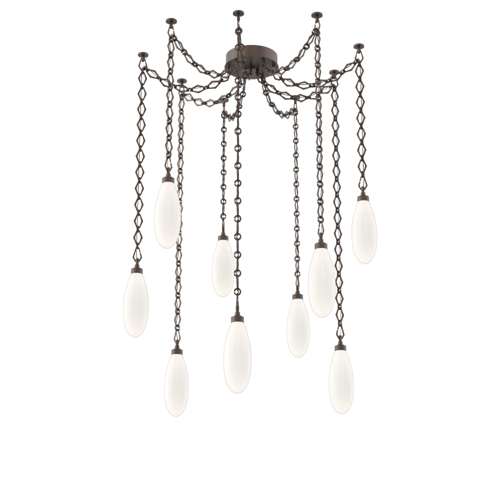 Fiori Multi Light Pendant Flat Bronze